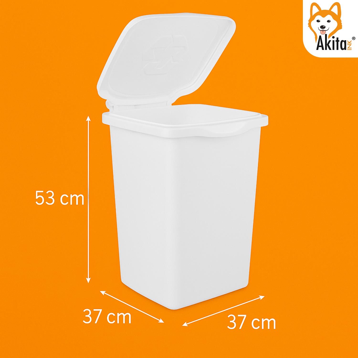 Pattumiere raccolta differenziata Set 3 Bidoni 50 Litri foto 4