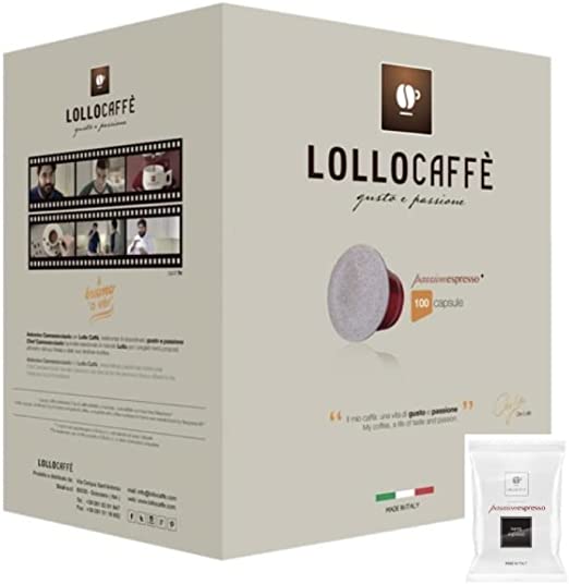 Capsule nespresso Lollocaffè 400 pz Passionespresso nero foto 2