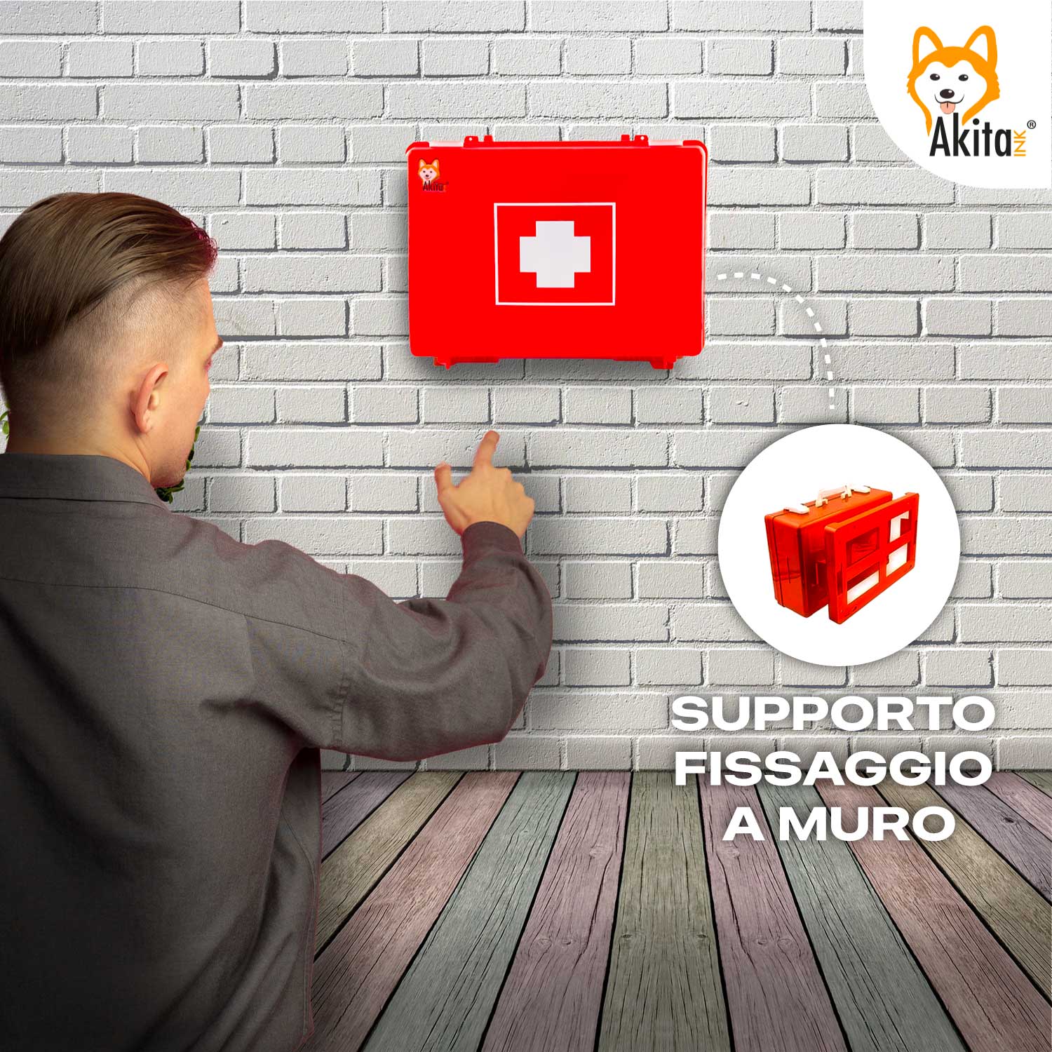 Cassetta Pronto Soccorso Allegato 2 - Rigida DM388 Akitaink foto 3