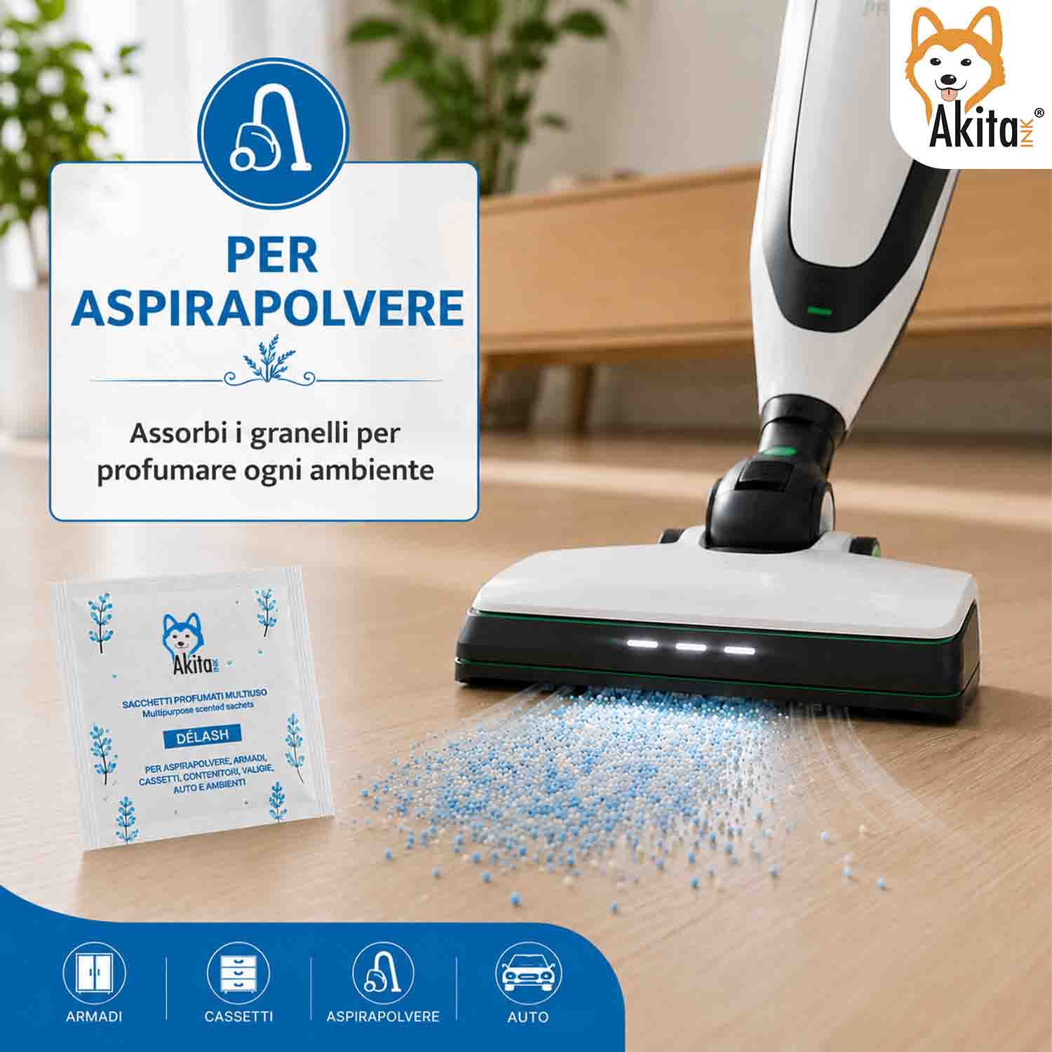 Set 6 Sacchetti Profumati Delash per Armadi e Cassetti foto 5