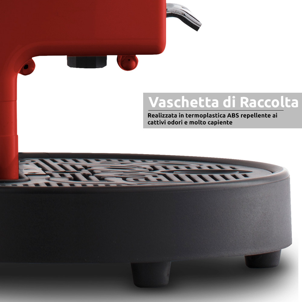 Frog revolution macchina da caffe' a cialde rosso 650W con 60 cialde in omaggio foto 5