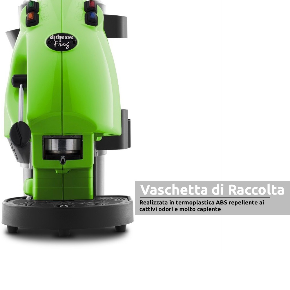 Frog revolution macchina da caffe' a cialde verde 650W con 60 cialde in omaggio foto 5