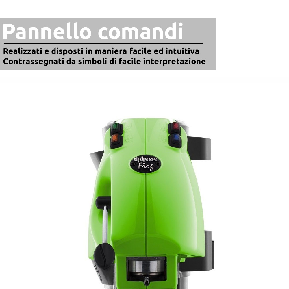 Frog revolution macchina da caffe' a cialde verde 650W con 60 cialde in omaggio foto 6