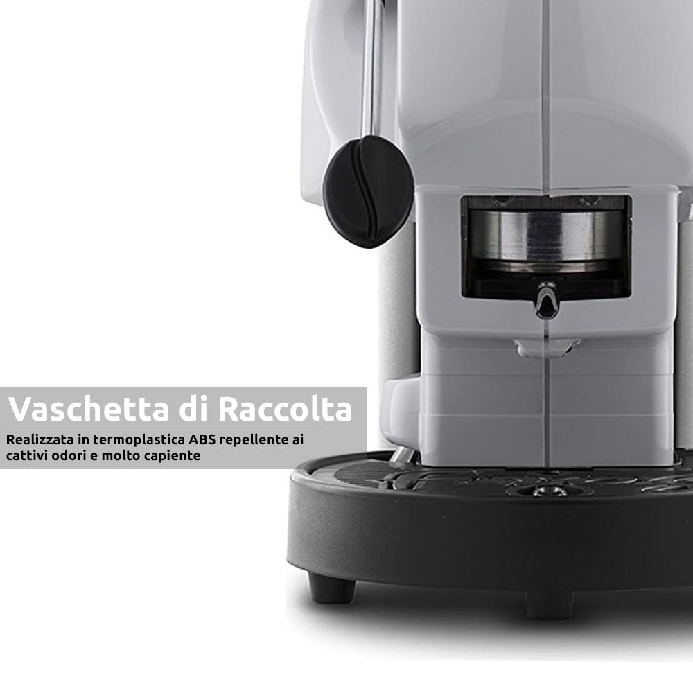 Frog revolution macchina da caffe' a cialde bianco 650W con 60 cialde in omaggio foto 5
