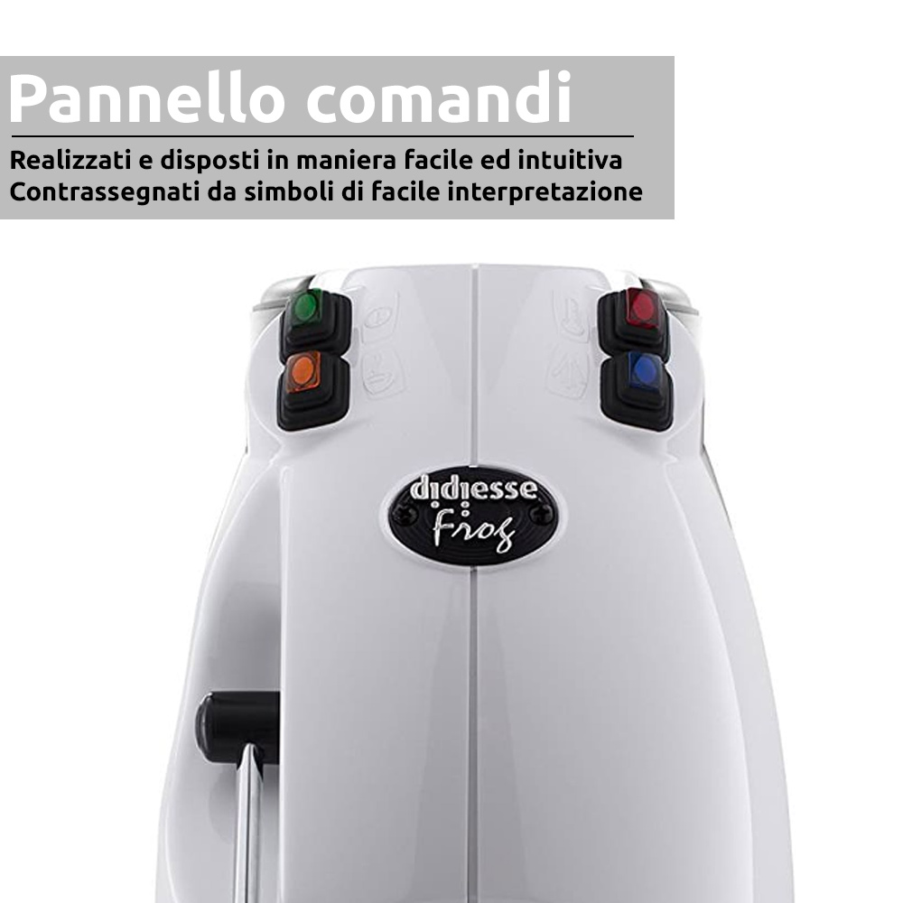 Frog revolution macchina da caffe' a cialde bianco 650W con 60 cialde in omaggio foto 6