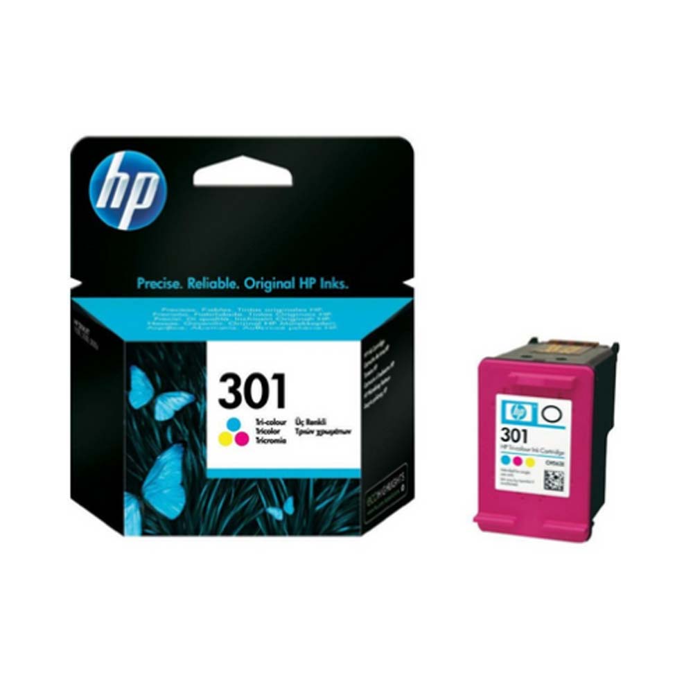 Cartuccia originale HP 301 tricomia ad alte prestazioni di stampa CH562EE foto 2