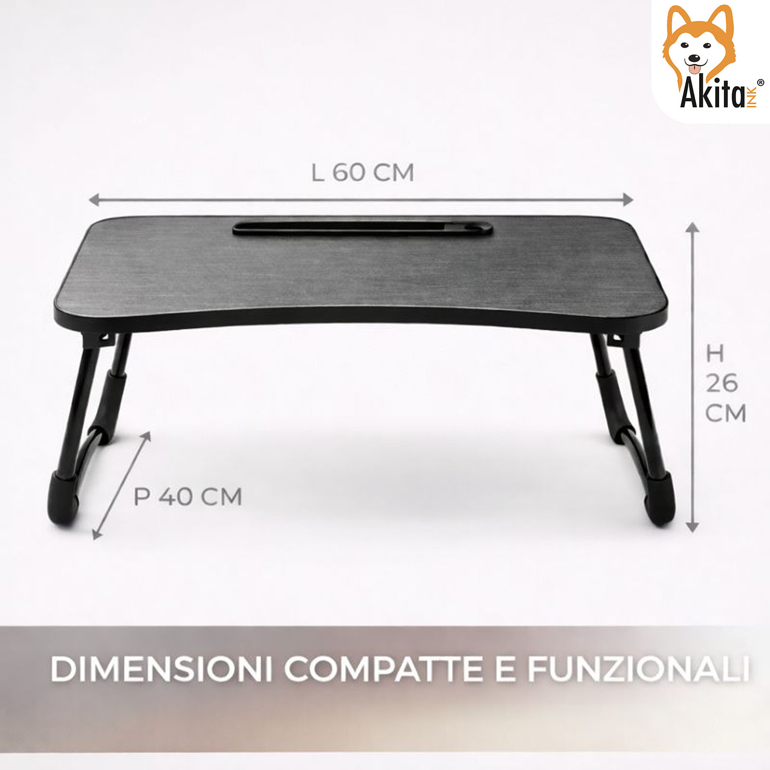 Vassoio da Scrivania Pieghevole per PC con Cassetto foto 5