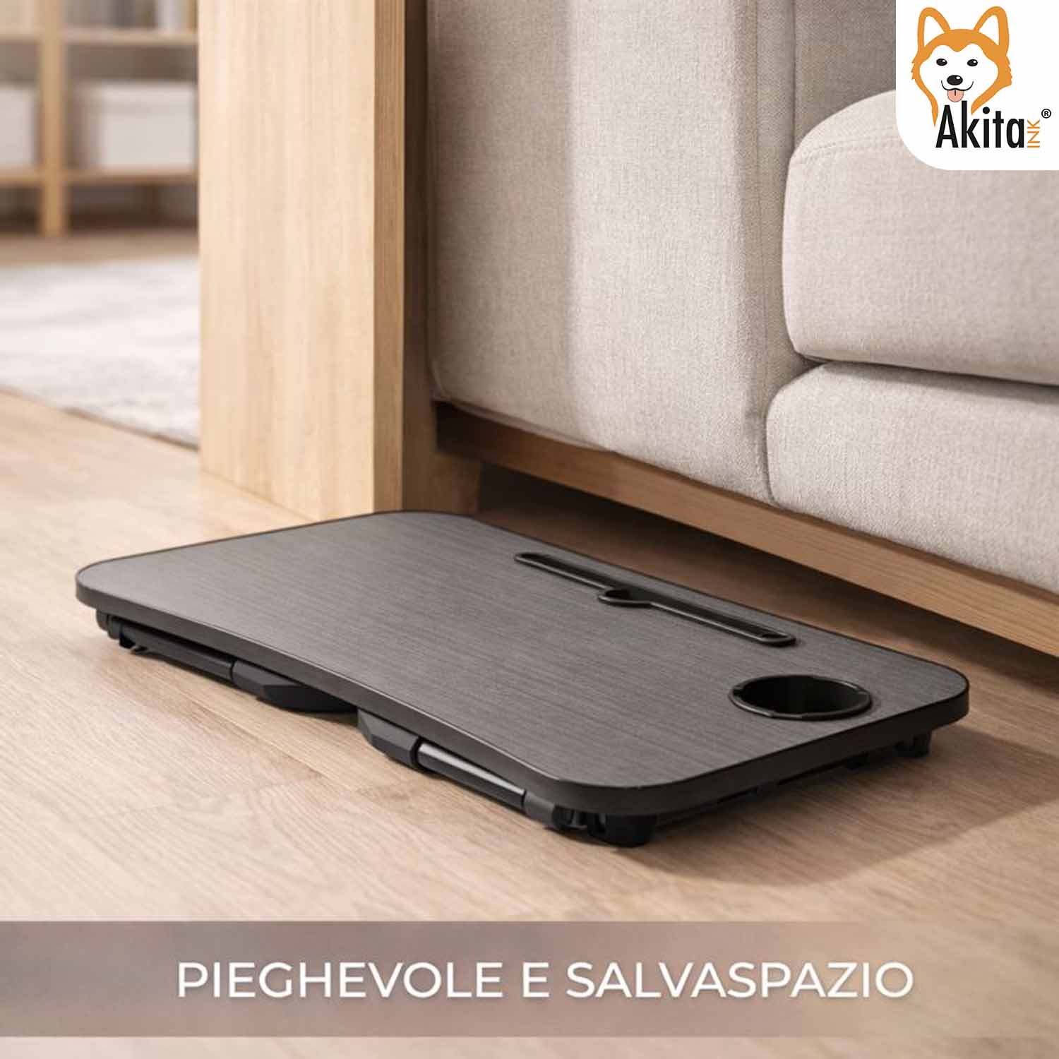 Vassoio da Scrivania Pieghevole per PC con Cassetto foto 6