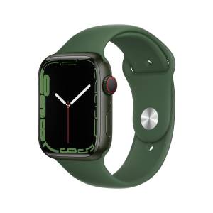 Apple watch serie 7 cell 45mm green aluminium case/clover sport band ita mkjr3ty/a