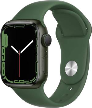 Apple watch serie 7 41mm green aliminium case /clover sport band eu mkn03vr/a