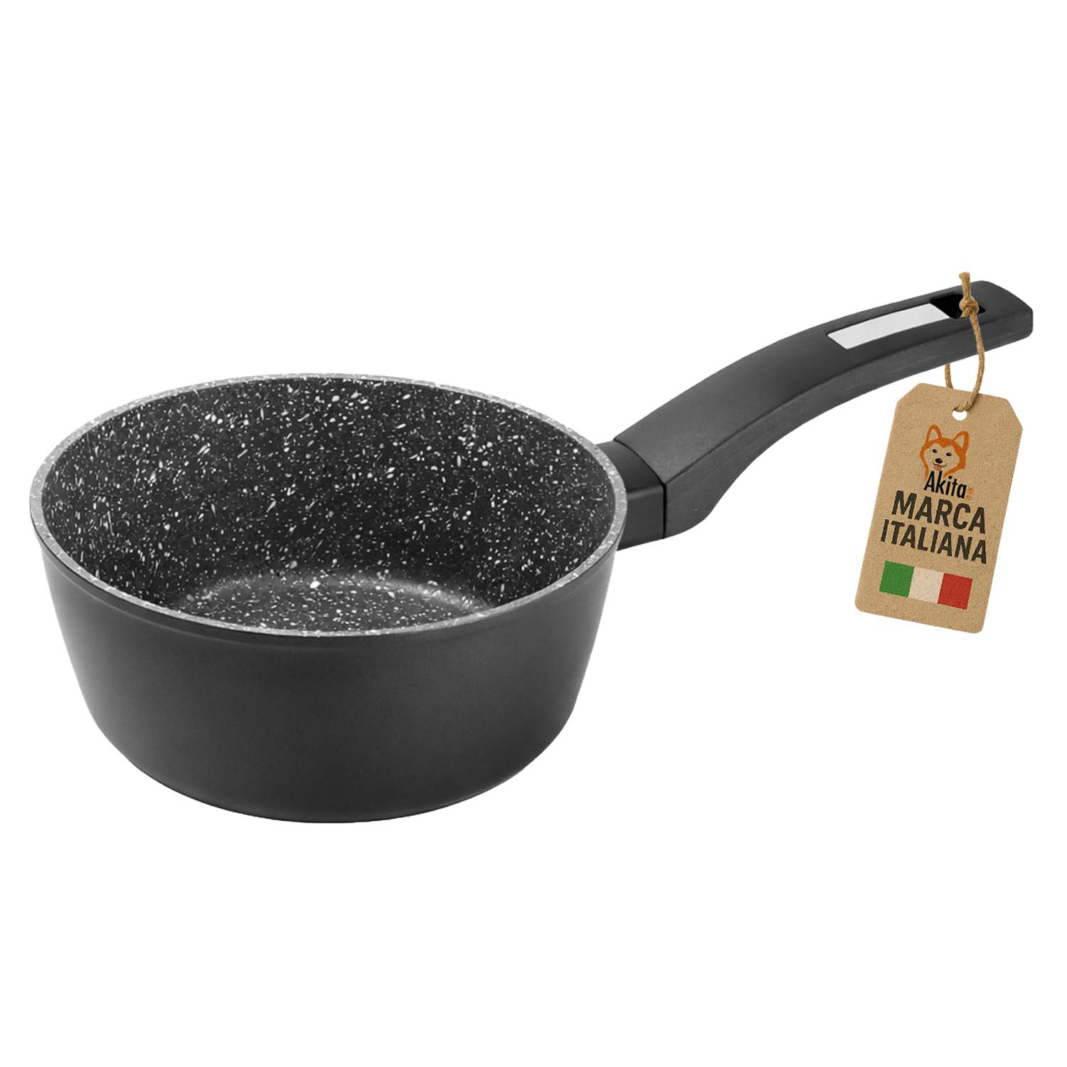 Casseruola Antiaderente 16 cm Induzione Manico foto 2
