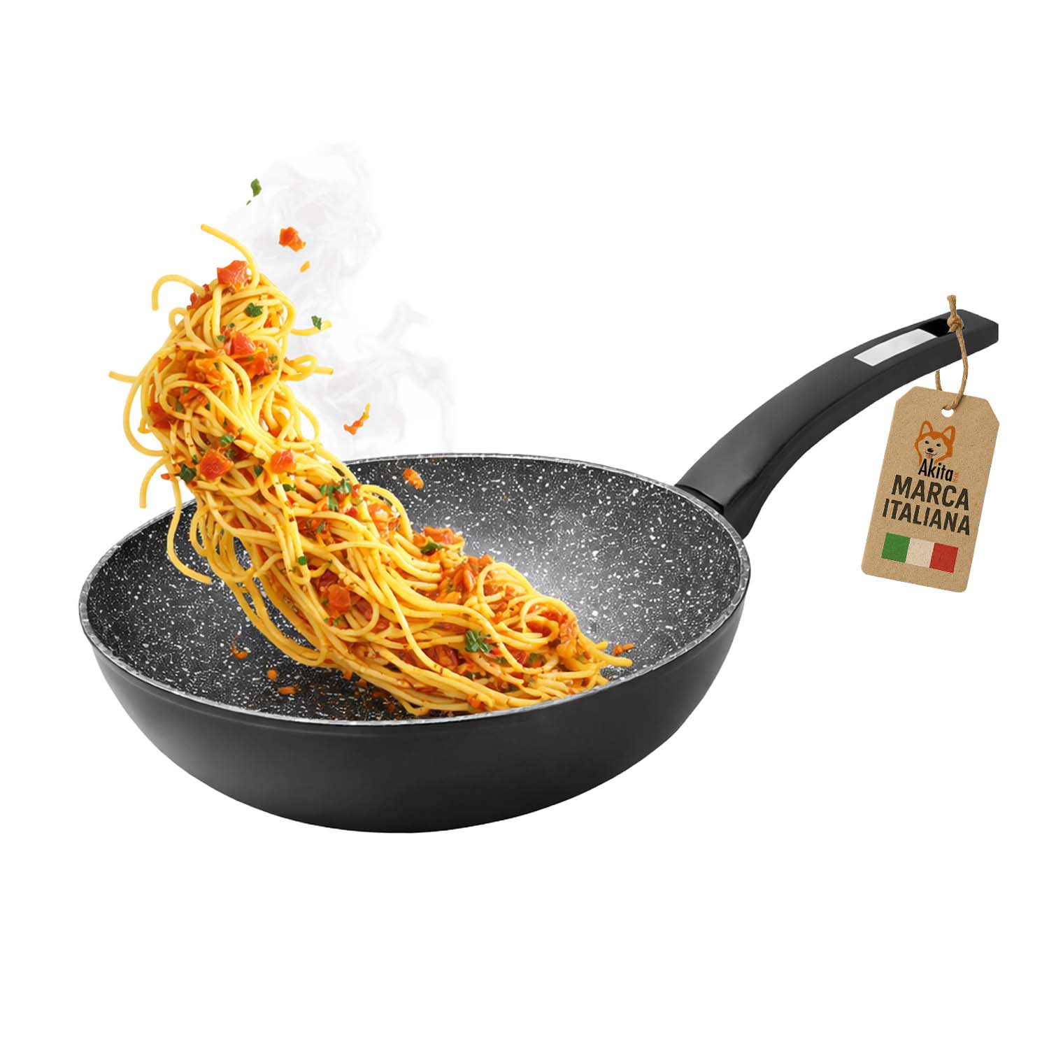 Wok Black 28 cm Induzione Antiaderente foto 2