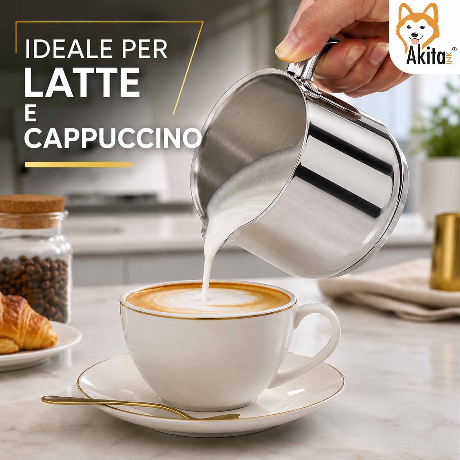 Bollilatte Casseruola Inox 12 cm foto 3
