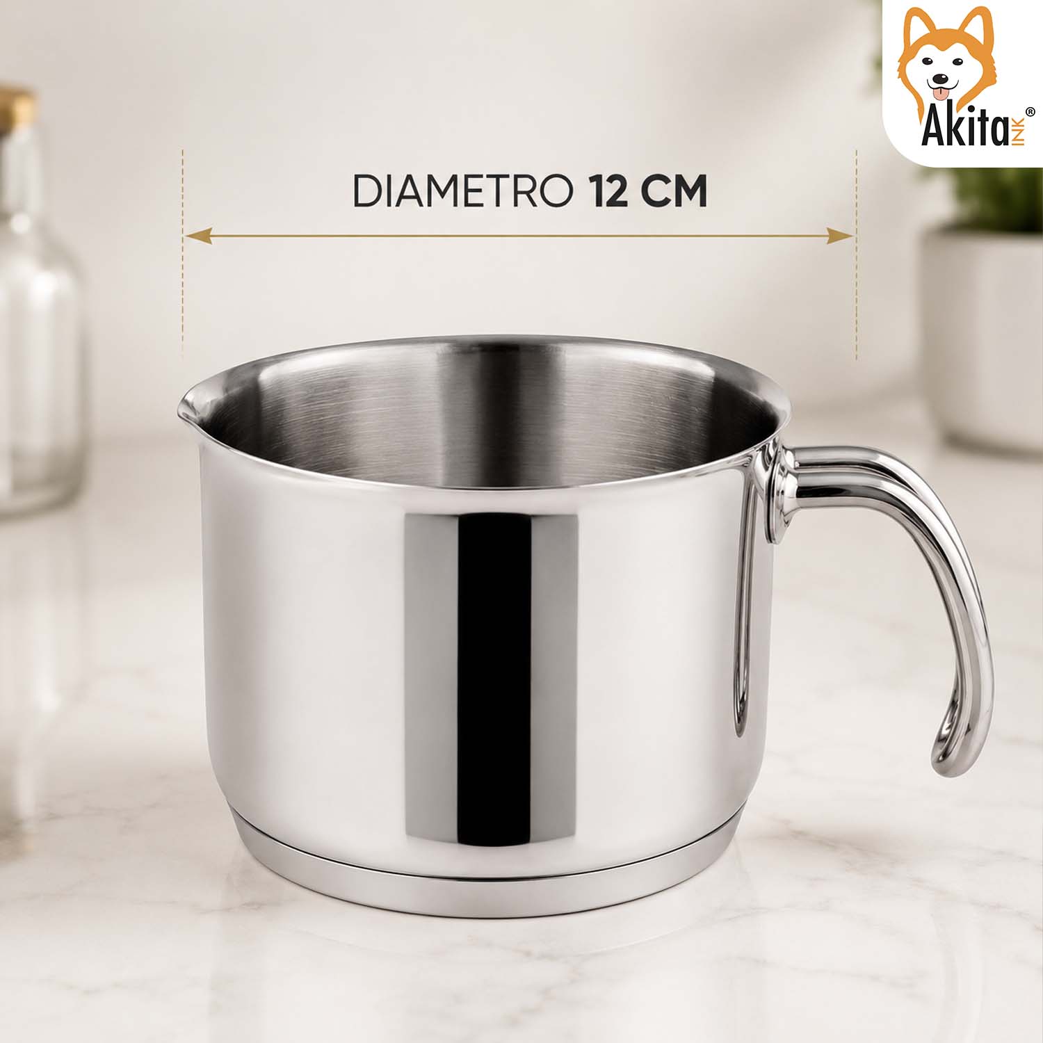 Bollilatte Casseruola Inox 12 cm foto 4