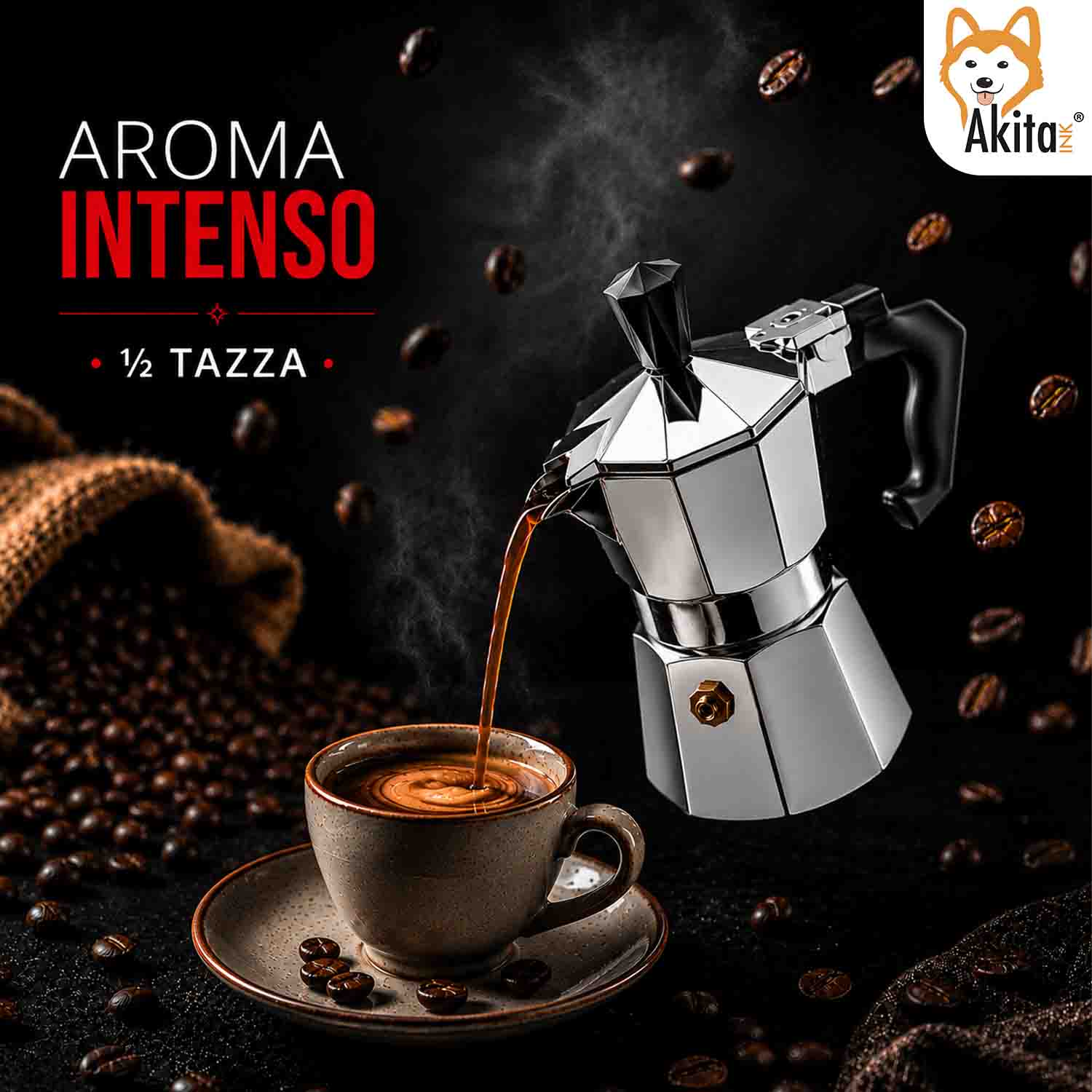 Caffettiera Moka Mezza Tazza con Valvola di Sicurezza foto 6