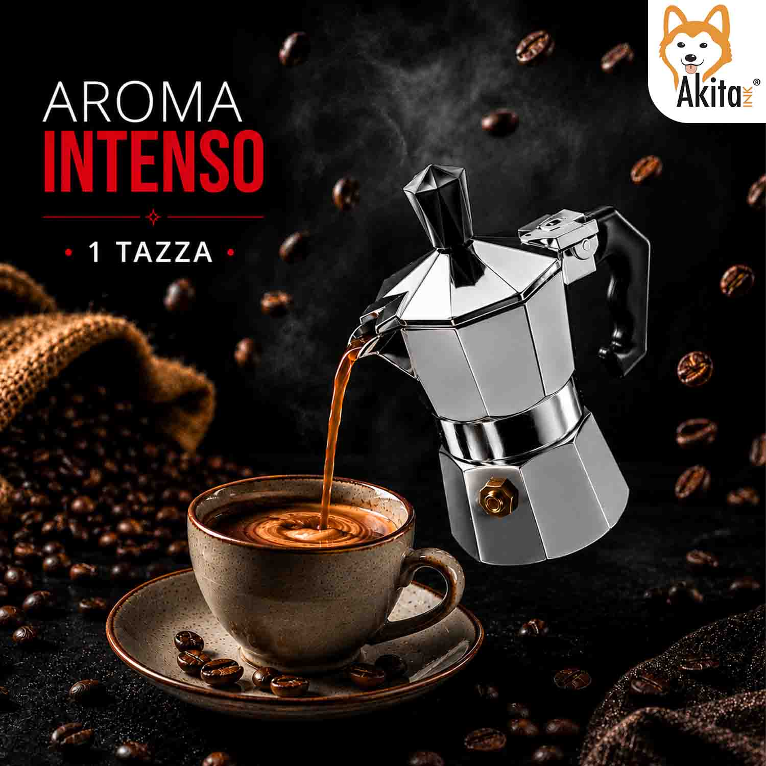 Caffettiera Moka 1 Tazza con Valvola di Sicurezza foto 6