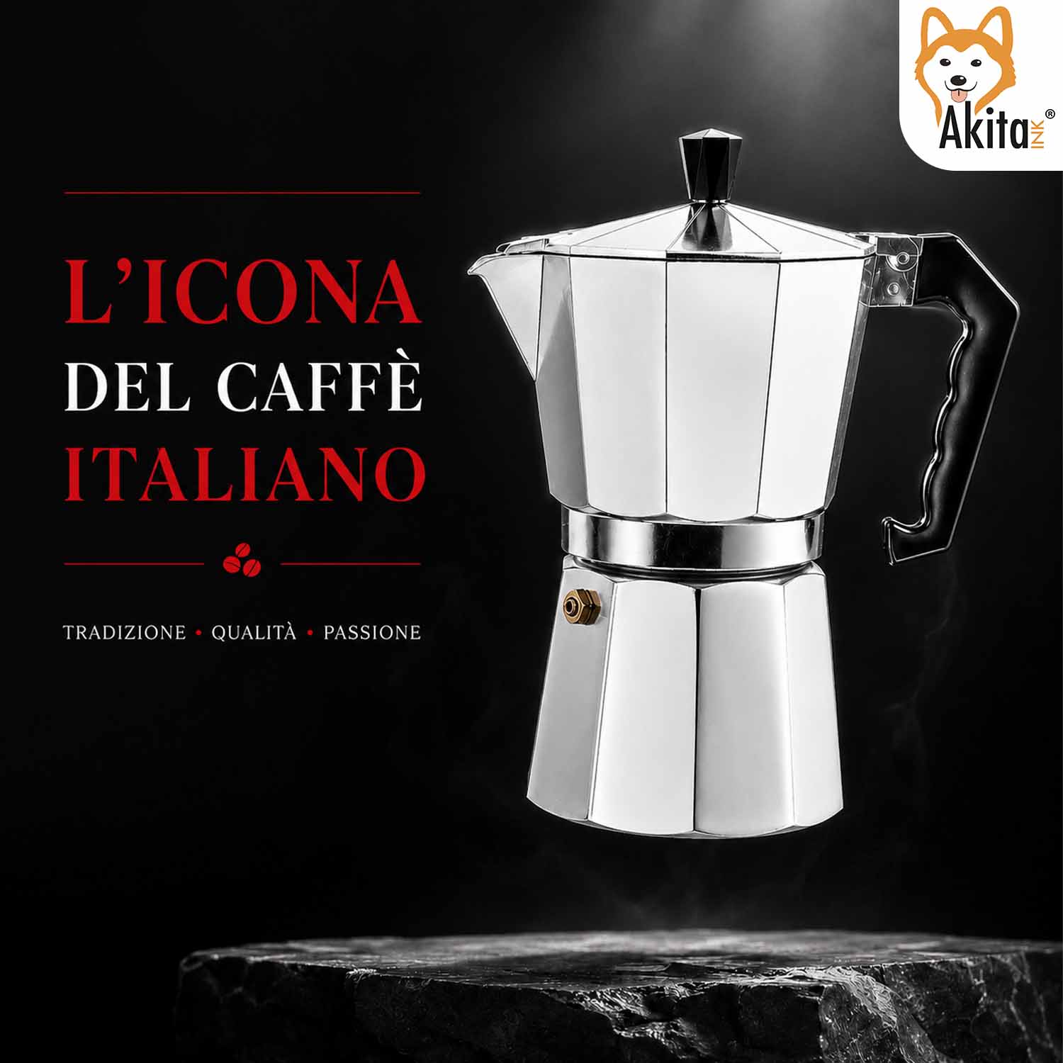 Caffettiera Moka 9 Tazze con Valvola di Sicurezza foto 6