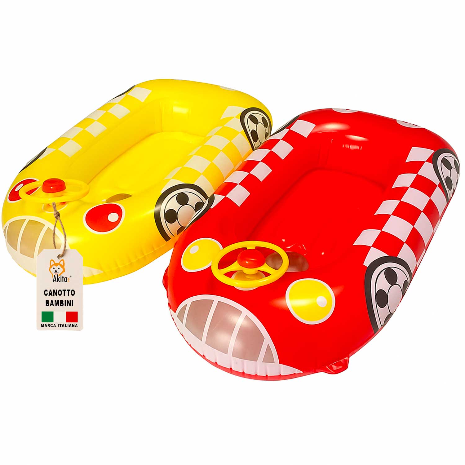 Canotto Bambini 1003cm Gonfiabile con Volante e Fondo Soft foto 2