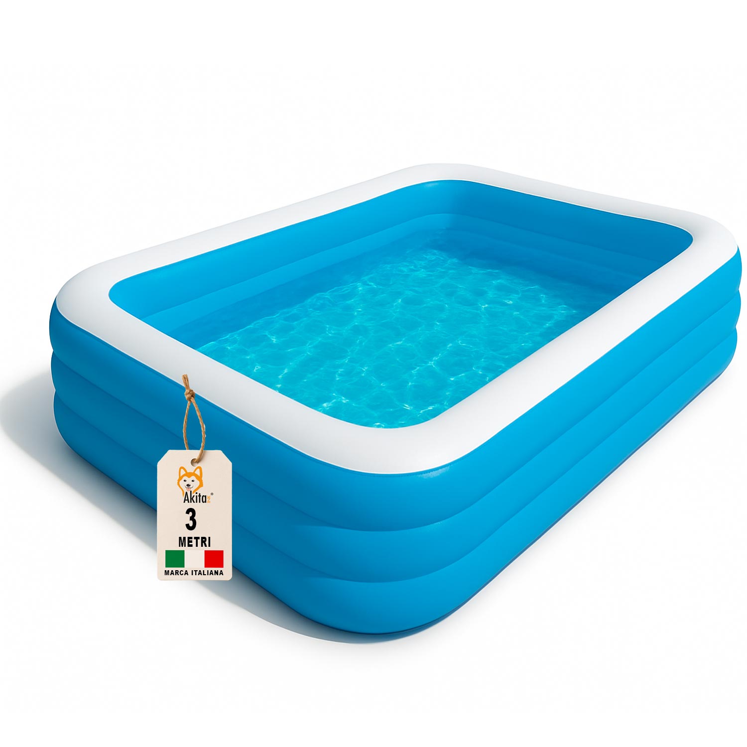 Piscina Gonfiabile 3 Metri per Adulti e Bambini 305x183x56 foto 2