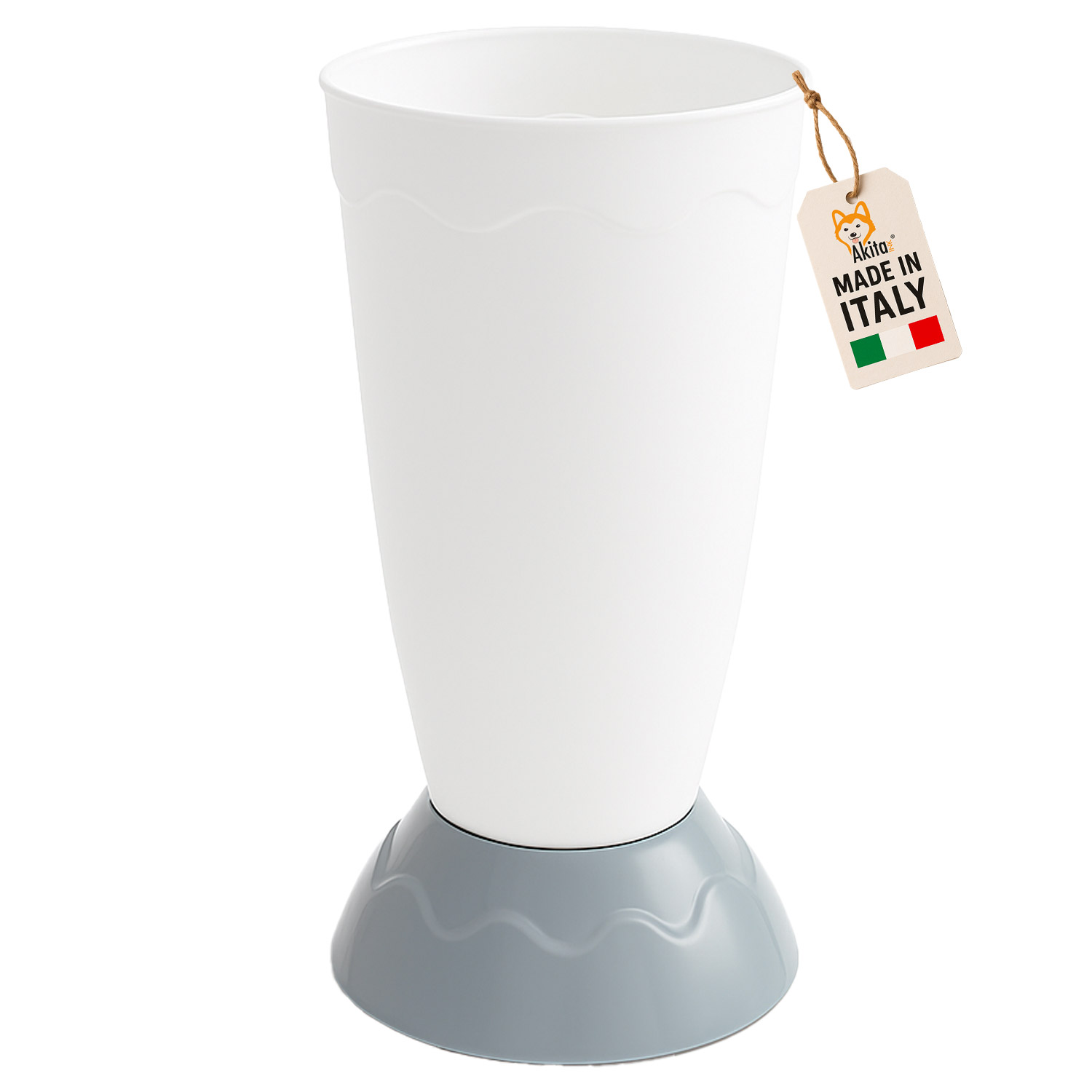 Portaombrelli Vulcano Design Moderno 50cm Bianco foto 2