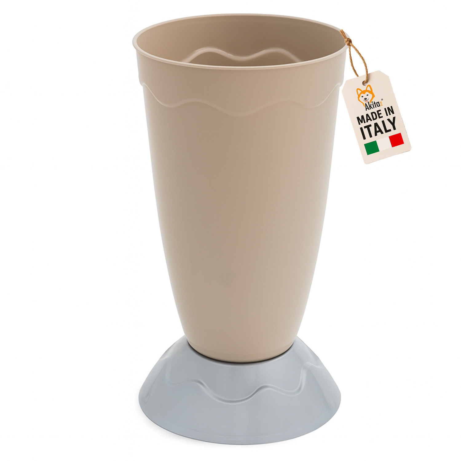 Portaombrelli Vulcano Design Moderno 50cm Tortora foto 2