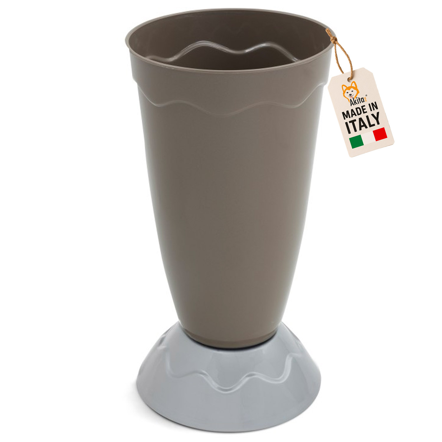 Portaombrelli Vulcano Design Moderno 50cm Marrone foto 2