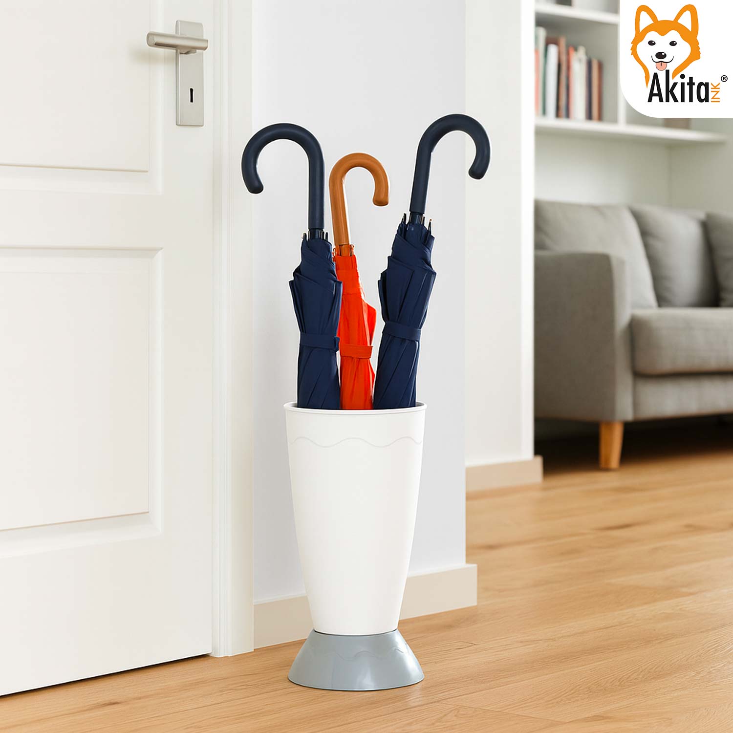 Portaombrelli Vulcano Design Moderno 50cm Tortora foto 6