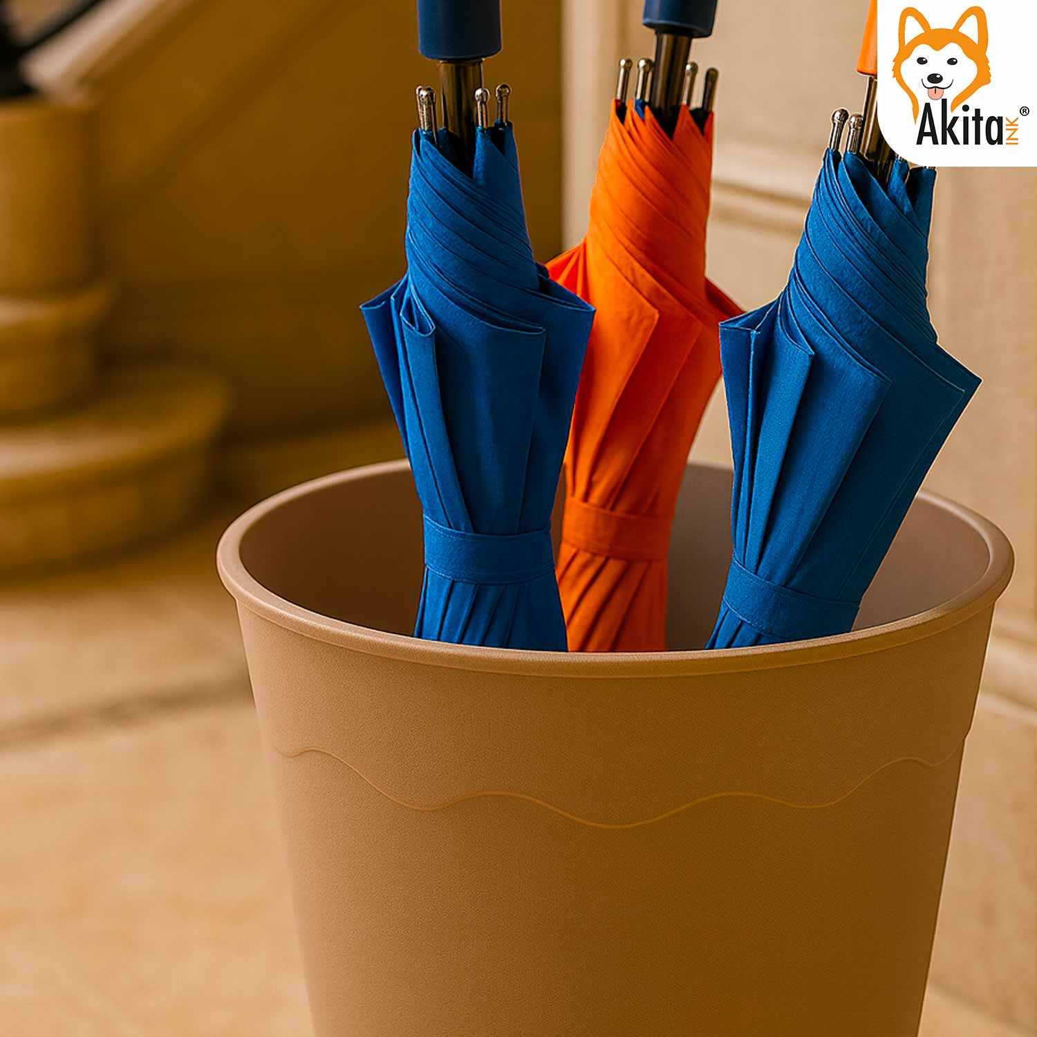 Portaombrelli Vulcano Design Moderno 50cm Bianco foto 5