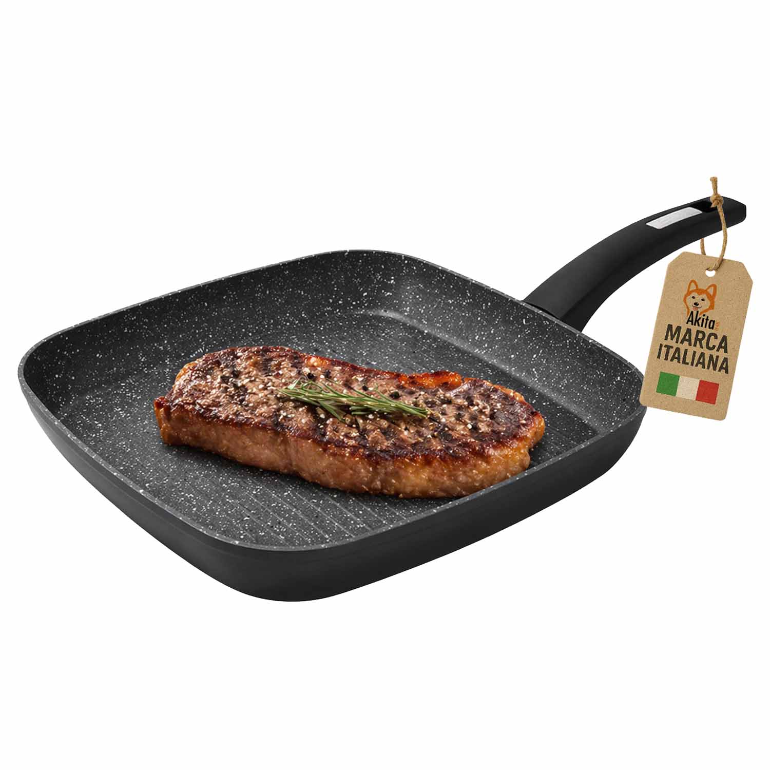 Bistecchiera Grill 28x28 cm Antiaderente foto 2