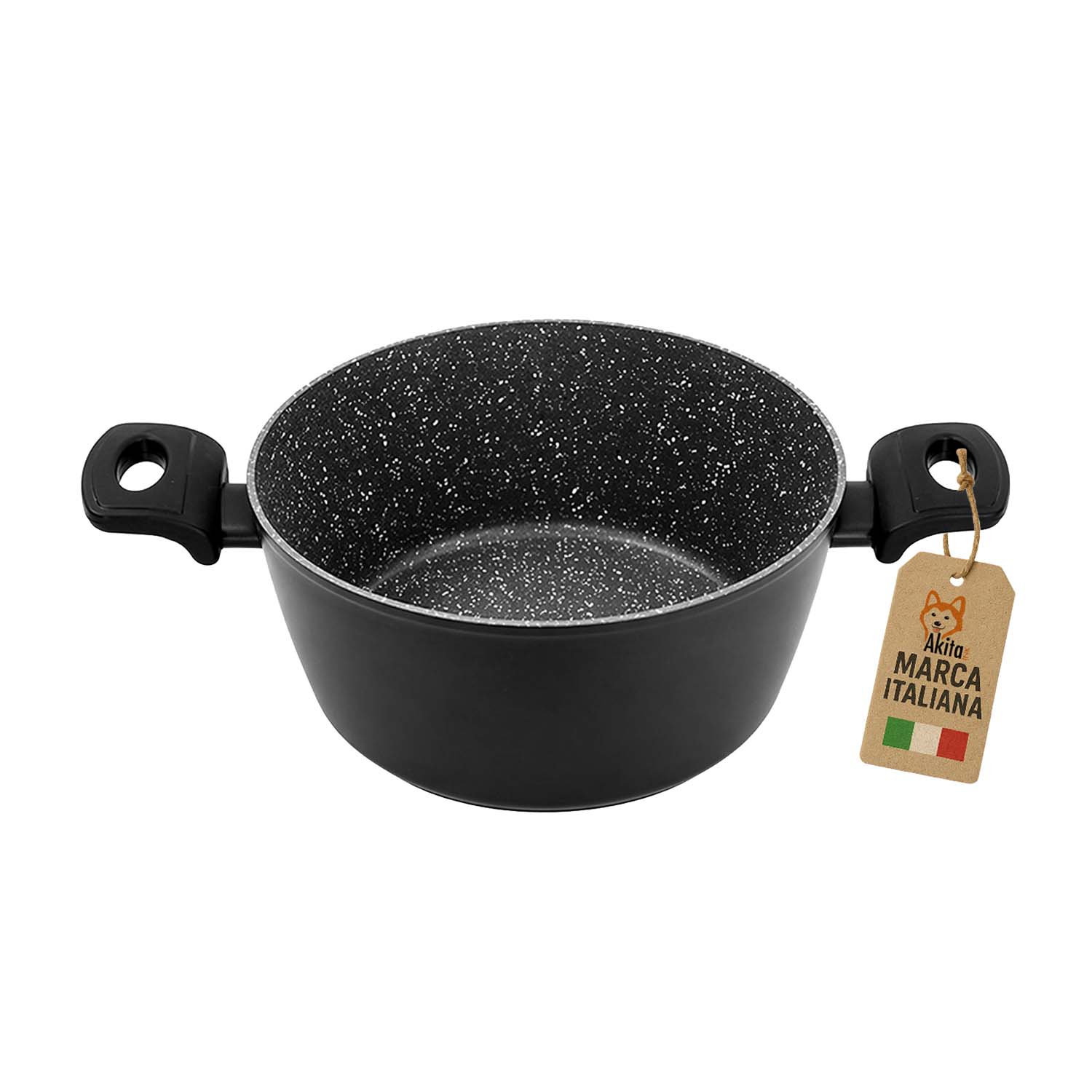 Casseruola Antiaderente 20 cm Induzione 2 Manici foto 2