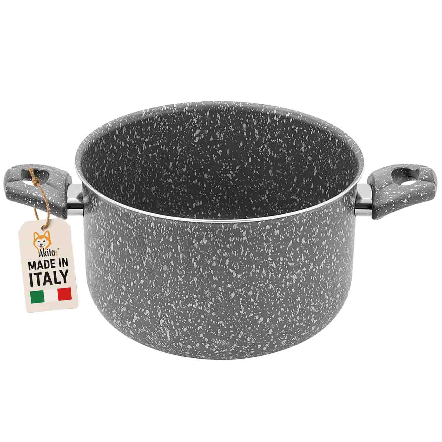 Pentola 22 cm Antiaderente Manici Soft Touch foto 2