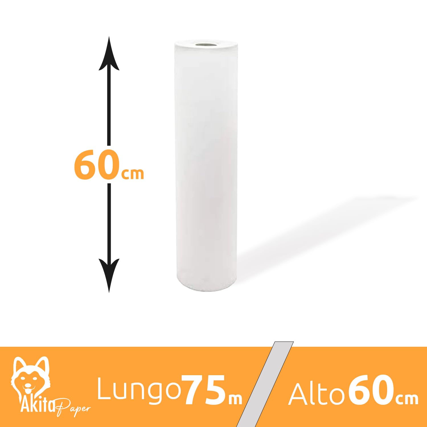 Akitaink 12 Rotoli da 60 cm x 75 m Rotolo carta lettino massaggio foto 4