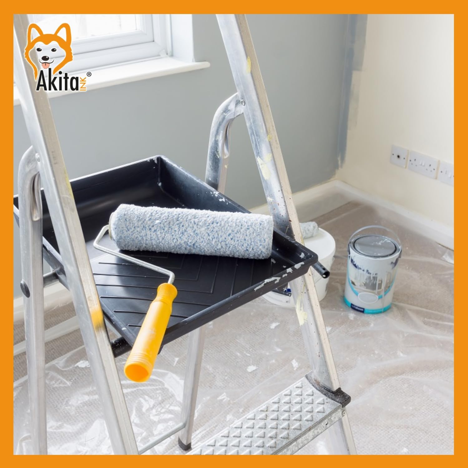 Telo Copritutto 5 PZ 4x5m AkitaInk Protettivo Multiuso foto 4