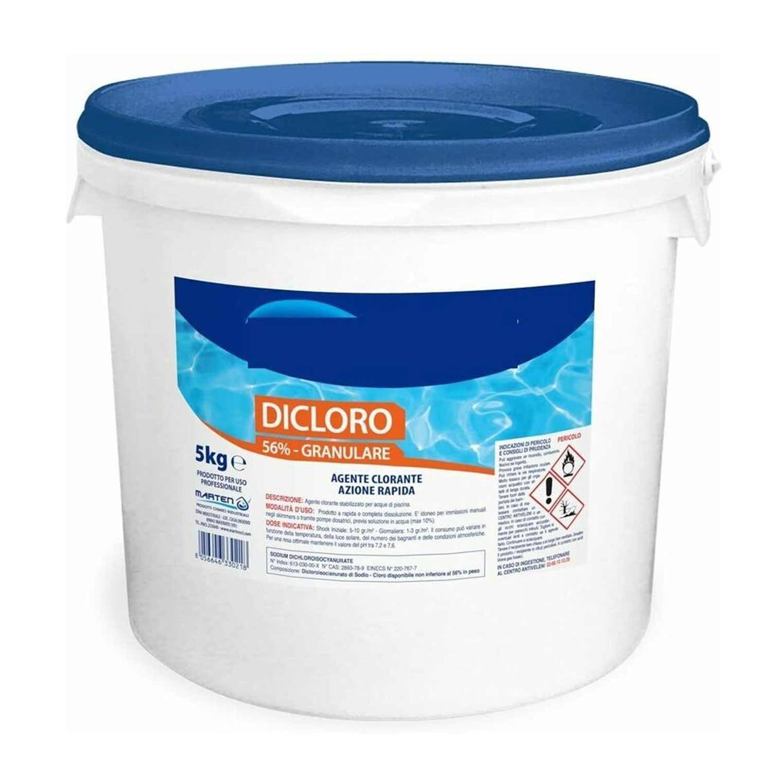 Marten - Dicloro Granulare per Piscine 5kg Clorante foto 2