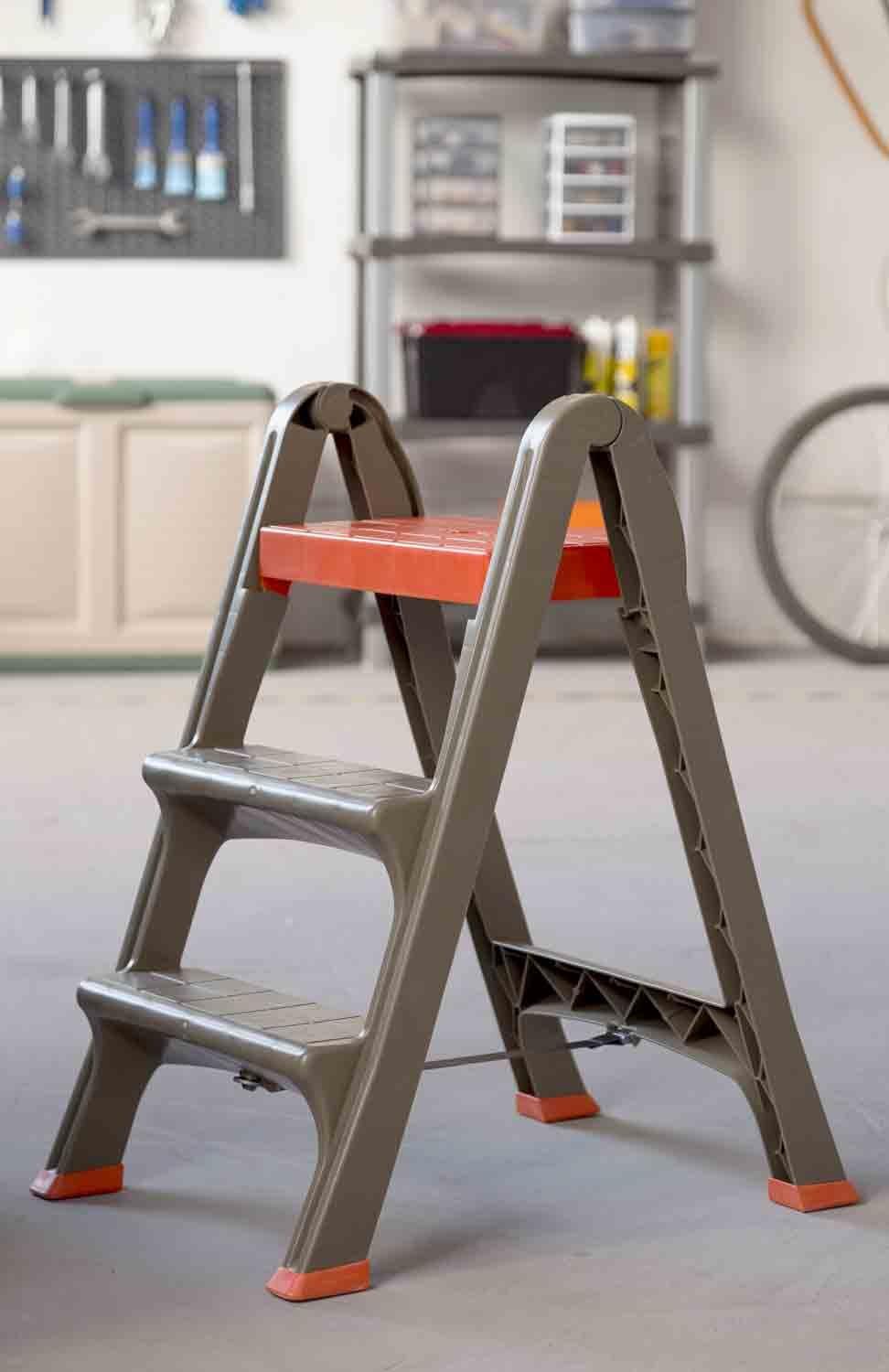 Bama Plastica Skala 3 Gradini Grigio Antracite, 47P x 78l x 70H cm foto 5