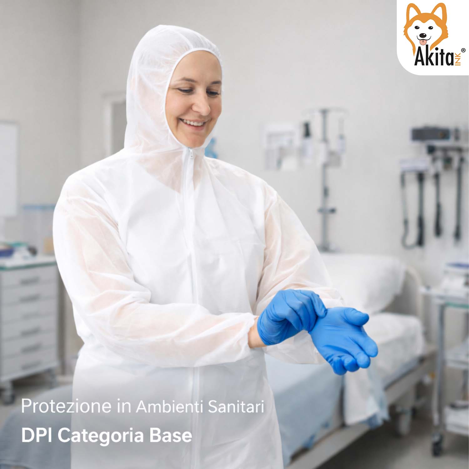 Tuta Monouso in PP con Cappuccio e Zip 5 Pz Taglia L foto 3