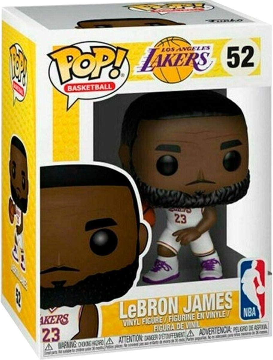 FUNKO POP LEBRON JAMES (LAKERS WHITE UNIFORM) (37271) - NBA - SPORT ICONS foto 5