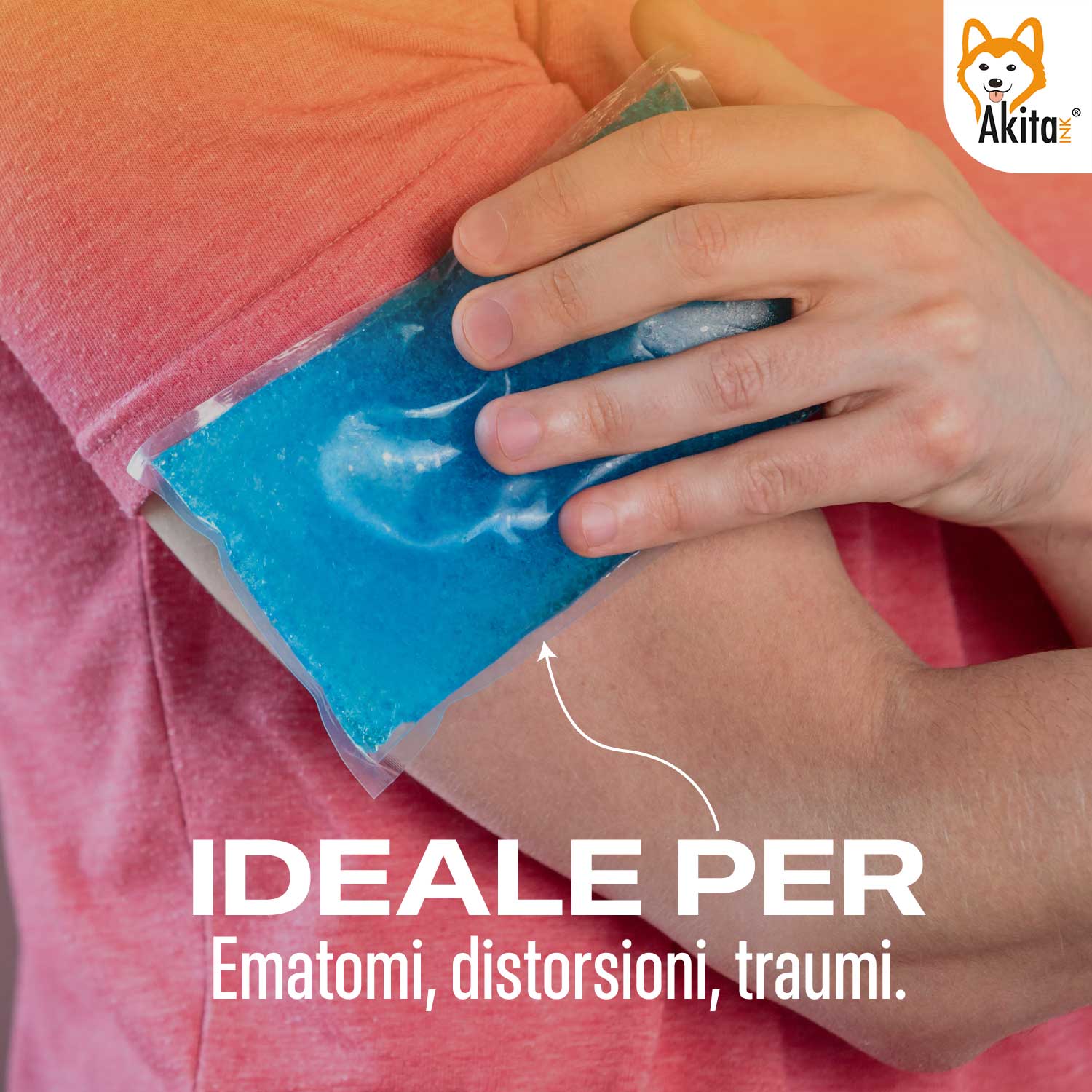 Kit Ghiaccio Gel Riutilizzabile Caldo-Freddo con Sacca, Made in Italy 2 GRANDI foto 3