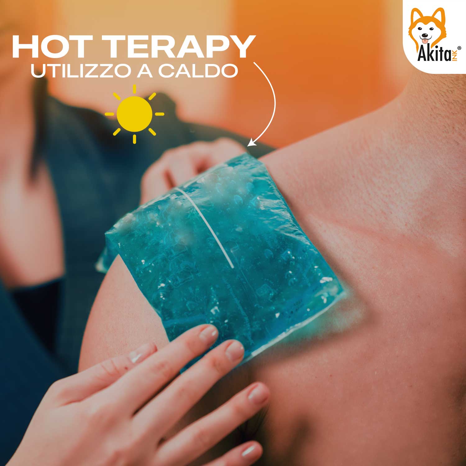 Kit Ghiaccio Gel Riutilizzabile Caldo-Freddo con Sacca, Made in Italy 2 GRANDI foto 4