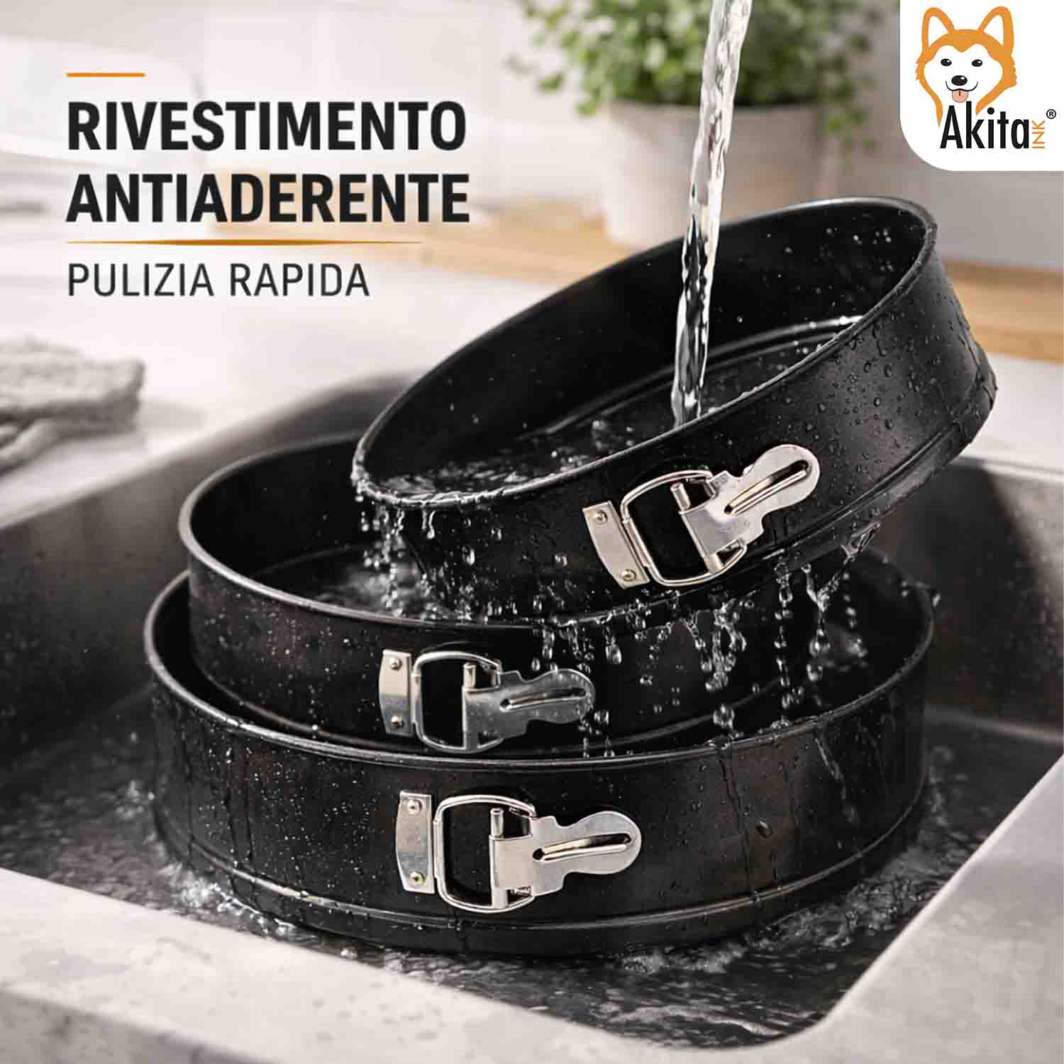 Stampo Torta a Cerniera 26 cm Antiaderente foto 5