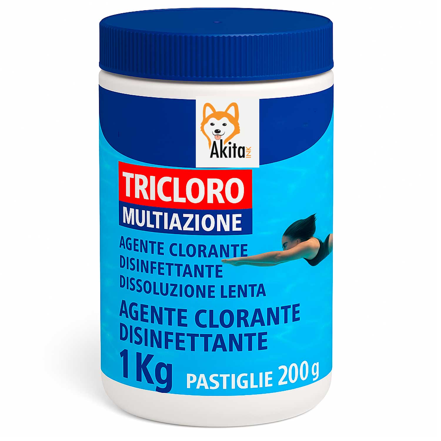 Tricloro 90% 1kg - Cloro lento in pastiglie da 200g foto 2