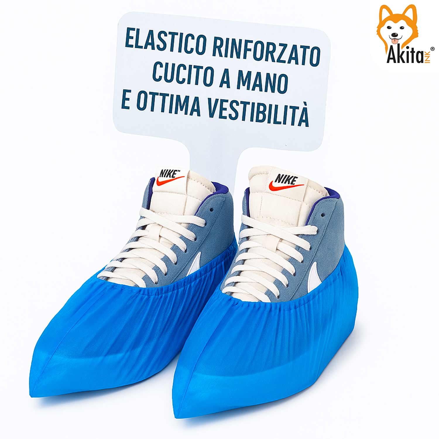 Copriscarpe monouso 100pz resistenti, Calzari Usa e Getta in CPE foto 3