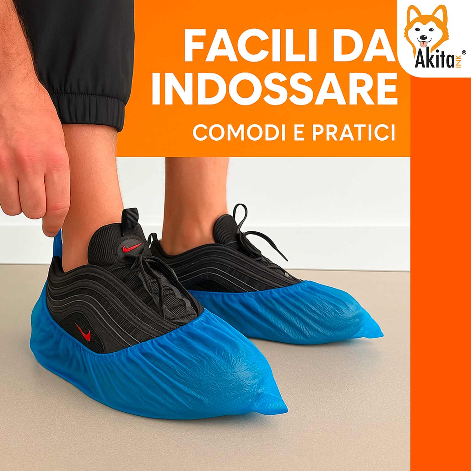 Copriscarpe monouso 100pz resistenti, Calzari Usa e Getta in CPE foto 5