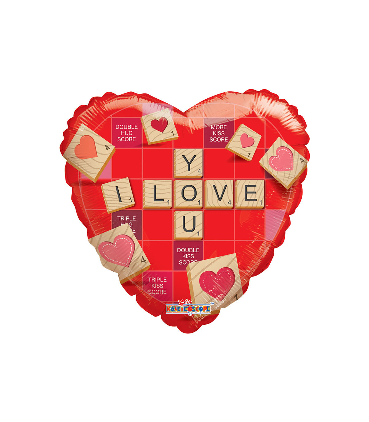 Palloncino a cuore scarabeo I Love You 18 foto 2