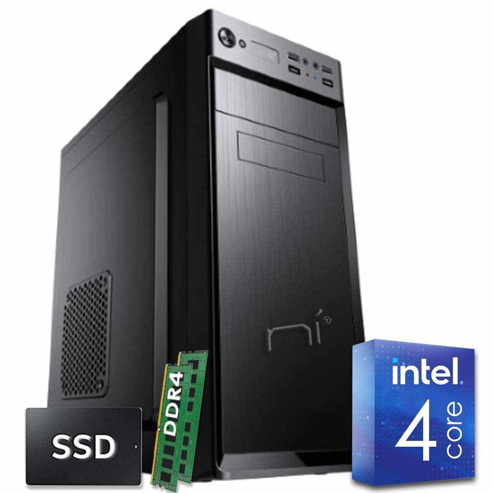 Pc fisso Intel quad core 16 gb ram DDR4 ssd 480 gb Windows 10 WiFi HDMI foto 2