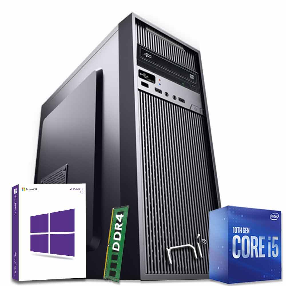 Pc fisso windows 10 con licenza intel i5-10400 hexa-core 8gb ram hard disk 1tb