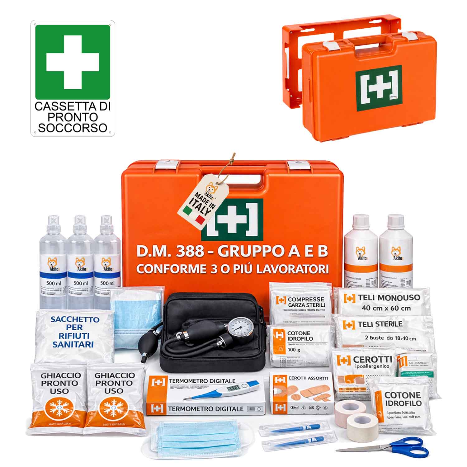 Kit Pronto Soccorso Allegato 1 - Con Misuratore Pressione foto 2