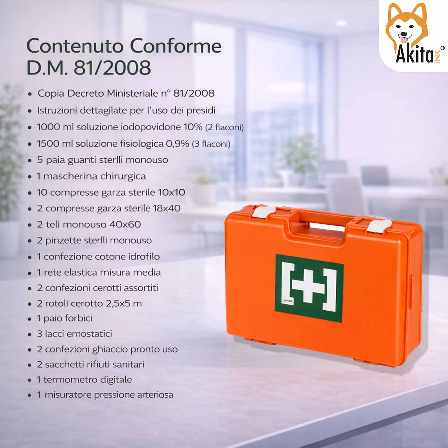 Kit Pronto Soccorso Allegato 1 - Con Misuratore Pressione foto 5