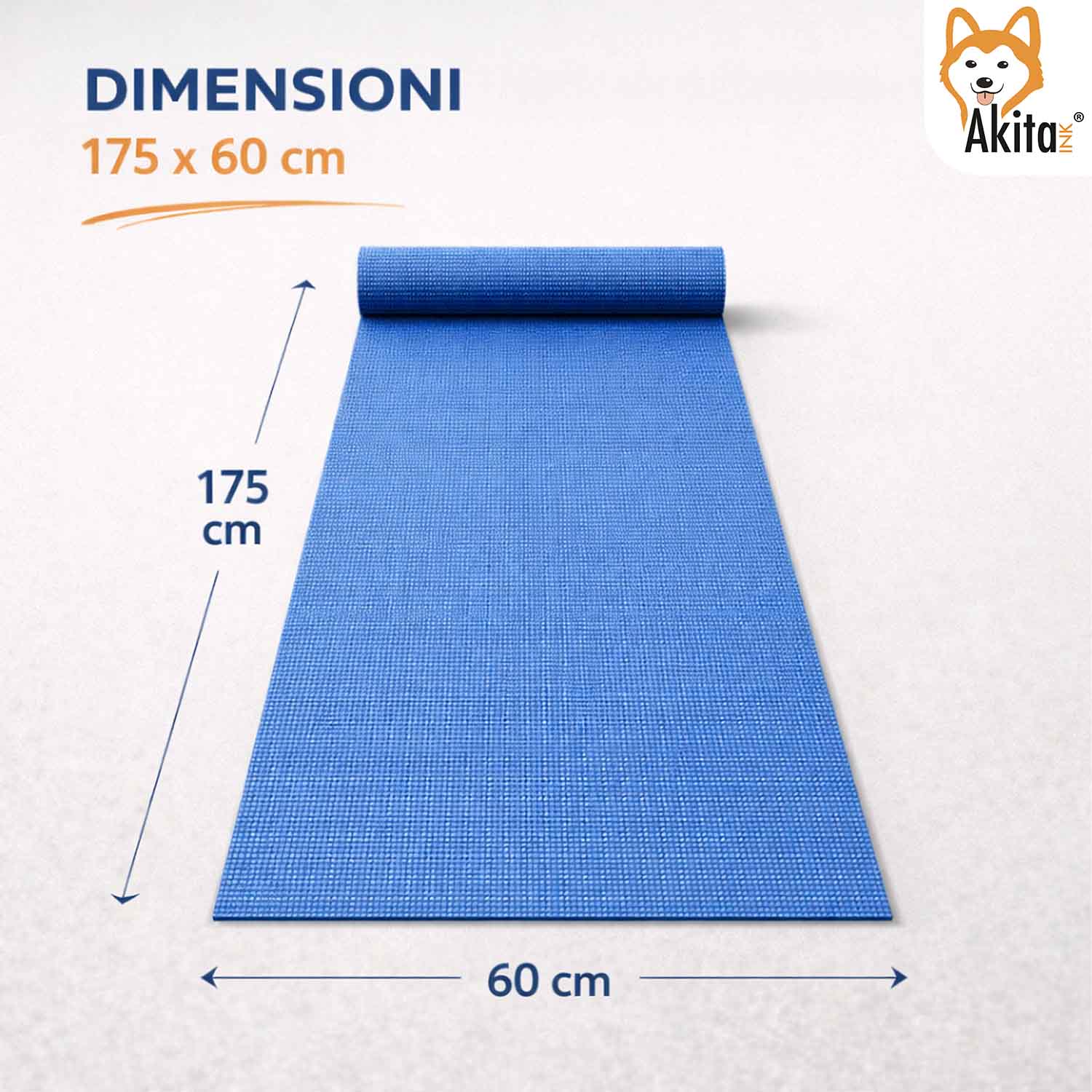 Tappetino Yoga Antiscivolo 175x60 cm Alta Densita' foto 4