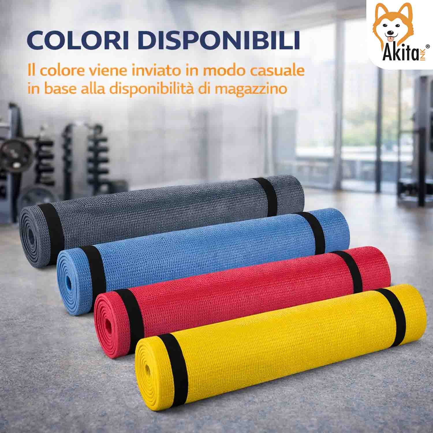 Tappetino Yoga Antiscivolo 175x60 cm Alta Densita' foto 6